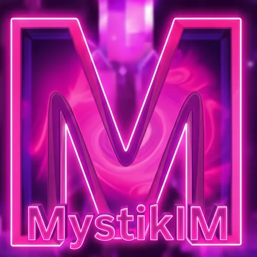 MystikIM neon M logo